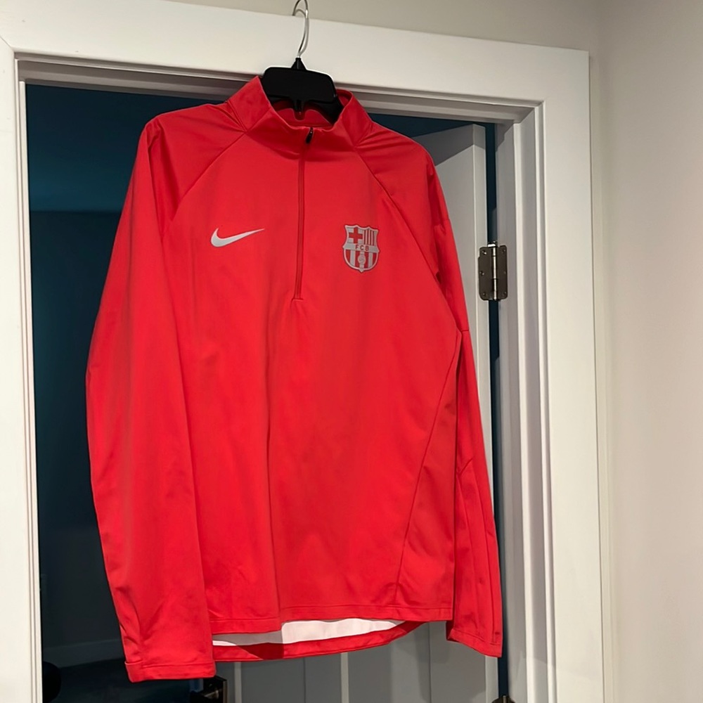 Barcelona Nike quarter-zip jacket. Size M